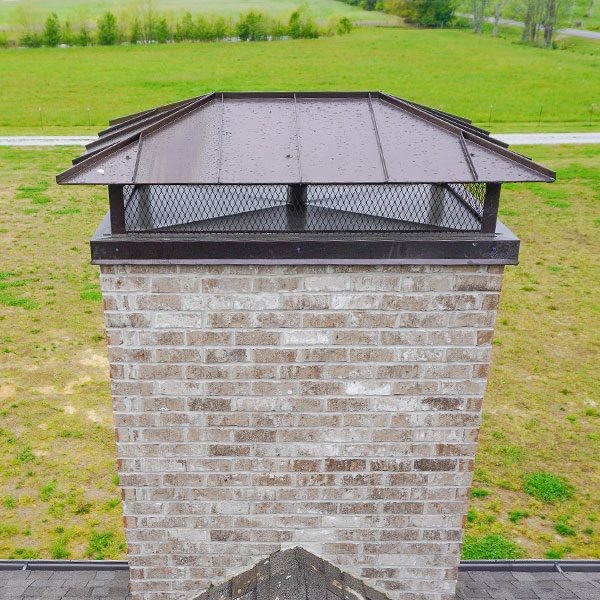 custom full-width chimney cap, guffey co