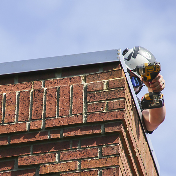 Chimney chase cover replacement, larkspur co