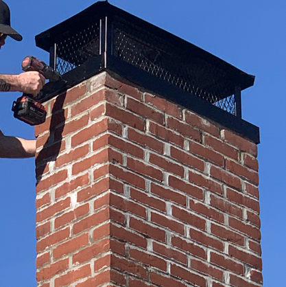 full-width chimney cap installation, castlerock co