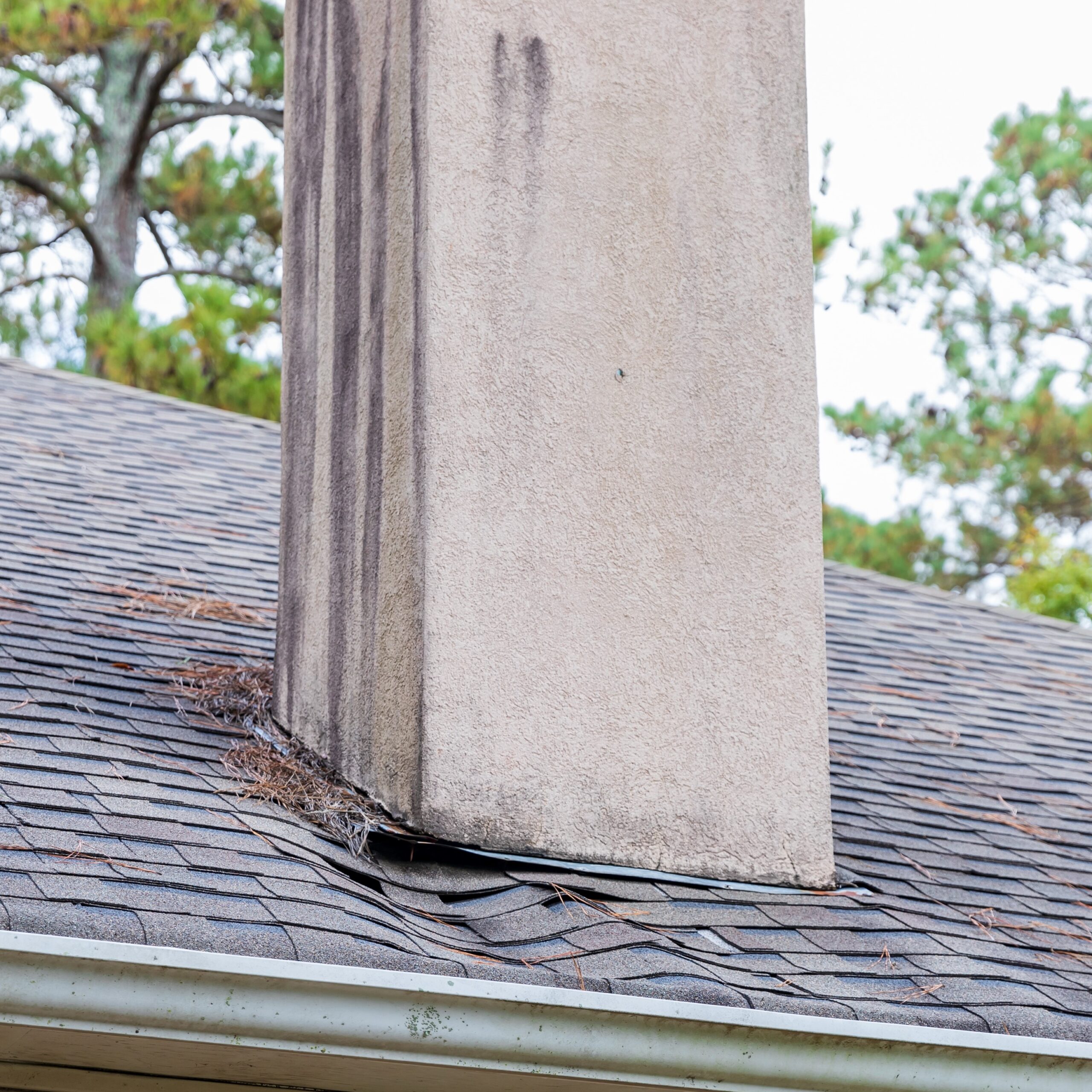 leaky chimney damage, lake george co