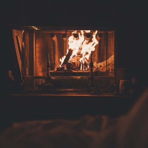 Wood Burning Fireplace, Lake George, Colorado