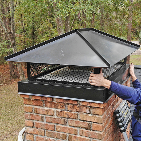 Custom Full Width Chimney Cap Installation in Colorado Springs, CO