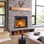 Zero Clearance wood burning fireplace installation in Cripple Creek, Colorado